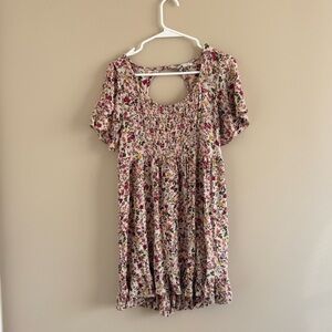 Floral Short Sleeve Dress